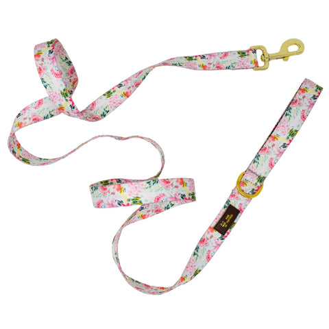 Pink Papyrus- 4" Rope Dog Leash