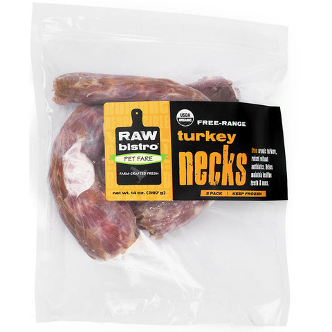 Raw Bistro Turkey Necks 2pk