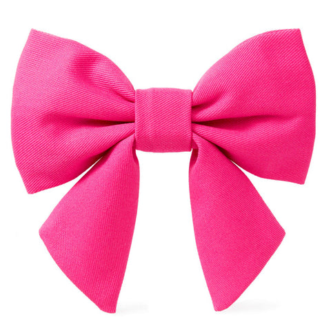 Hot Pink Lady Dog Bow