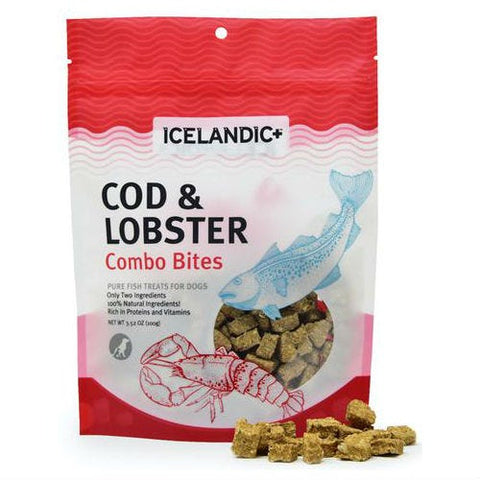 Icelandic+ Cod & Lobster Combo Bites Dog Treats